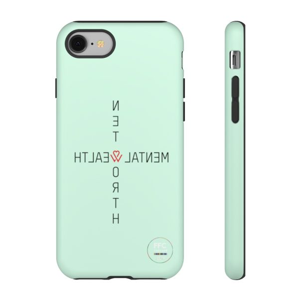 FFC Therapy (Selfie) Mental Health Phone Case (Tough Case) Mint Green - Image 30