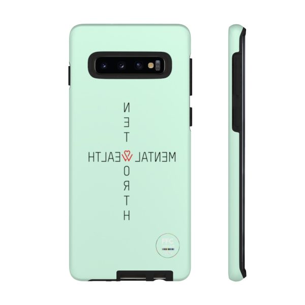 FFC Therapy (Selfie) Mental Health Phone Case (Tough Case) Mint Green - Image 3