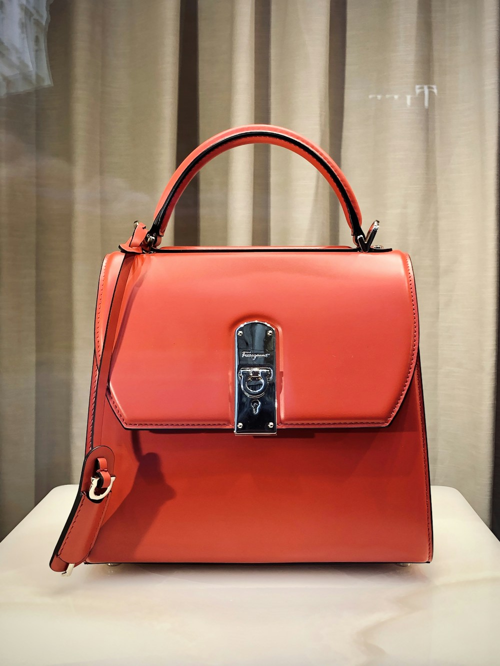 Luxury handbag representing the Fashion Fights Cancer donation program